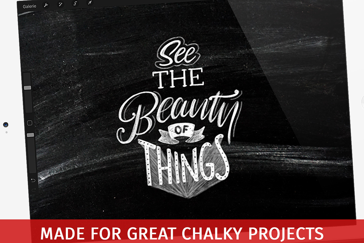 The Great Procreate Chalk Brushpack, a Brush Add-On by Studio FabianFischer (Photo 3 of 6)
