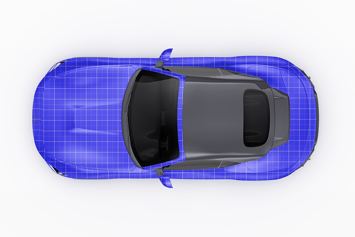 2027 Sport Convertible Mockup Set, an Advertising Mockup by Halal Graphic Studio (Photo 10 of 12)
