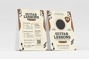 Guitar Lessons Flyer Template