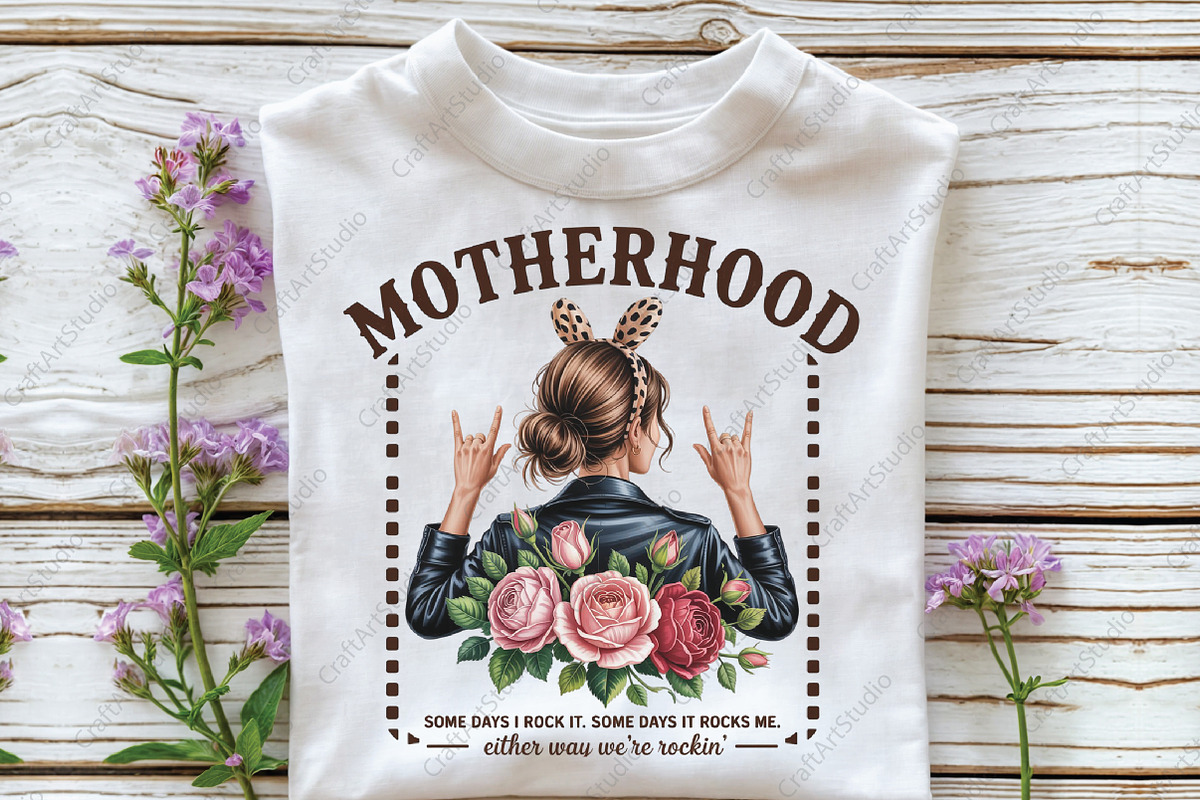 Funny Mothers Day Motherhood Mama, an Illustration by CraftArtStudio (Photo 2 of 4)