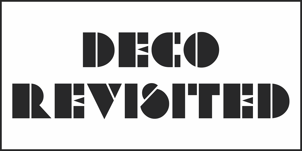 Deco Revisited JNL, a Sans Serif Font by Jeff Levine Fonts (Photo 2 of 5)