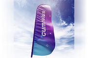 Quill Feather Bow Sail Flag MockUp, an Advertising Mockup by coloformia (Thumbnail 3 of 15)