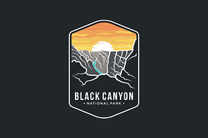 Black canyon National Park Logo