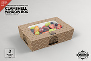 Clamshell Window Box Mockup, a Packaging Mockup by INCDesign (Thumbnail 1 of 7)