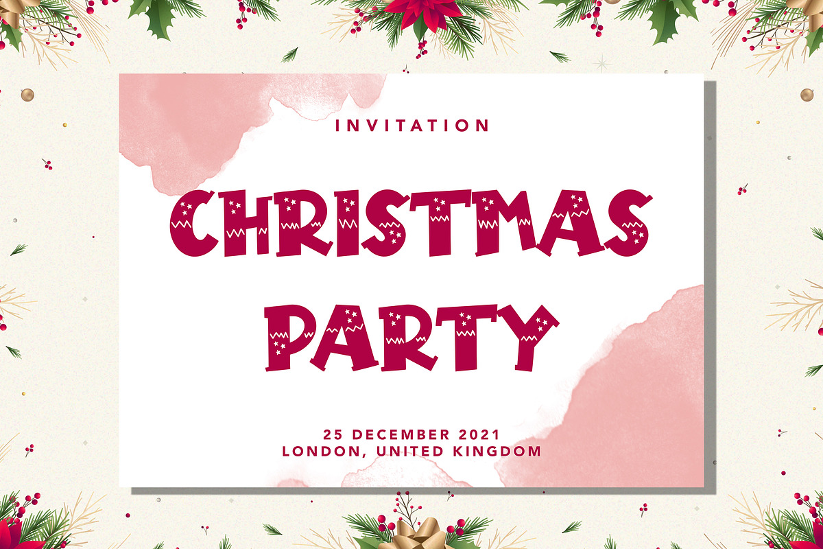Christmas Dream, a Handwritten Font by HATFSTUDIO (Photo 3 of 8)