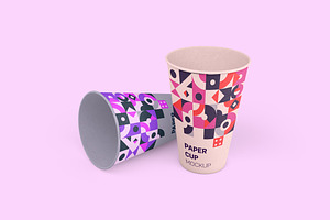 Paper Cup Mockup, a Cups & Container Mockup by Qaleb Studio