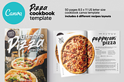 Canva Pizza US Letter CookBook, a Print Template by DeLaGranSiete (Thumbnail 1 of 11)