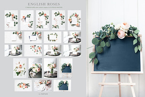 English Roses Wedding Mockups Photos