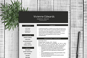 Resume Template Vivienne, a Resume Template by Resume Template Shoppe (Thumbnail 1 of 4)