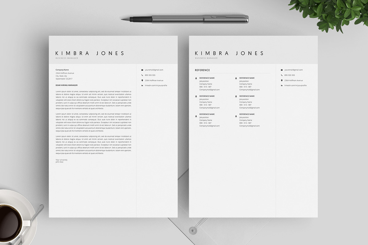 Resume Template / 4 Pages CV, a Resume Template by SalientResume (Photo 5 of 5)
