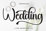 Wedding | Script Font, a Handwritten Font by Scratchones (Thumbnail 1 of 9)