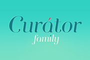 Curator family, a Script Font by Etewut