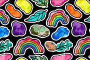 Organic Abstract Watercolor Patterns, a Pattern Graphic by DuoFankaar (Thumbnail 12 of 14)