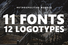 Retrospective Bundle - Fonts & Logos