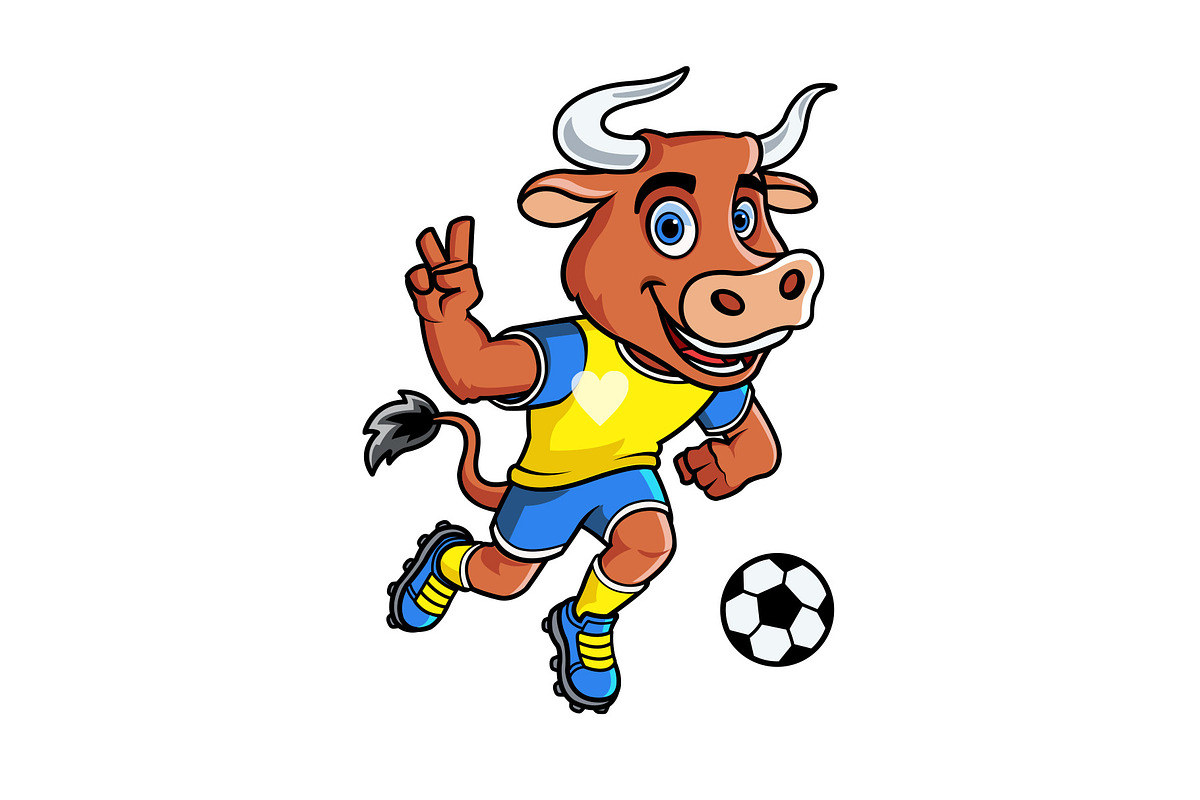 Buffalo Kid Soccer Mascot Logo, a Branding & Logo Template by Silpin