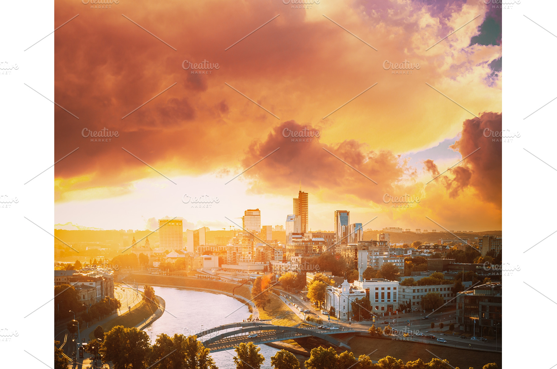 Vilnius, Lithuania. Skyline, an Architecture Photo by Our Amazing World
