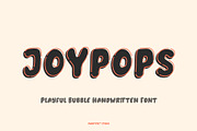 Joypops - Handwritten Bubble Font, a Handwritten Font by Panatype™ Studio (Thumbnail 1 of 9)