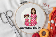 Like Mother Like Me Embroidery PNG, an Illustration by CrexoraLab (Thumbnail 4 of 4)