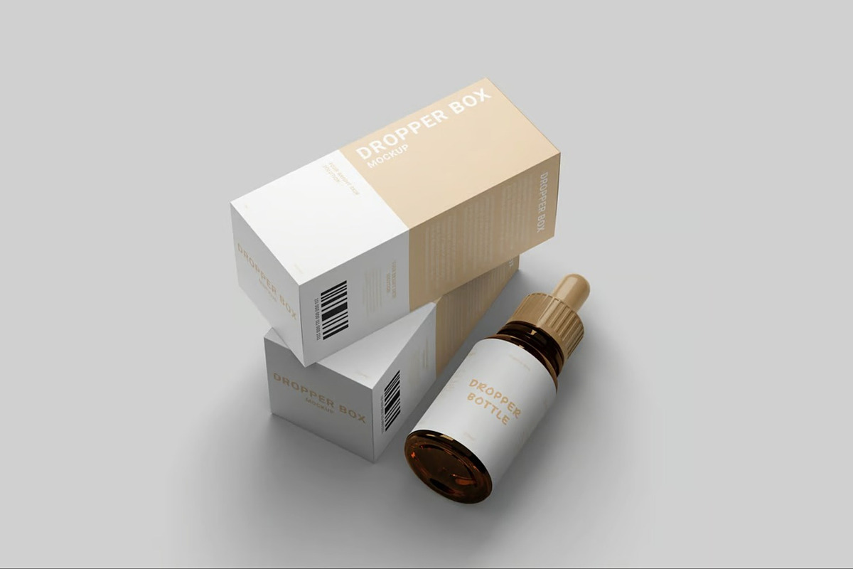 Dropper Bottle Mockup, a Packaging Mockup by Se٧enStudio (Photo 5 of 5)