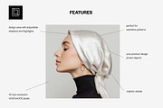 Silk Headscarf Mockup – Model (PSD), a Hat Mockup by 1001 mockups (Thumbnail 2 of 9)