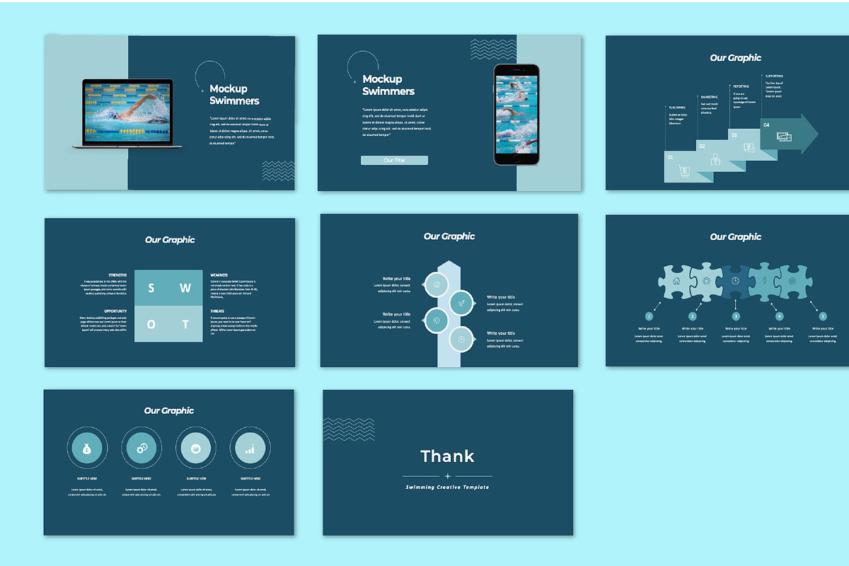Summer Google Slide Template, a Presentation Template by Overcloud (Photo 4 of 4)