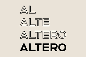 Altero Font Family