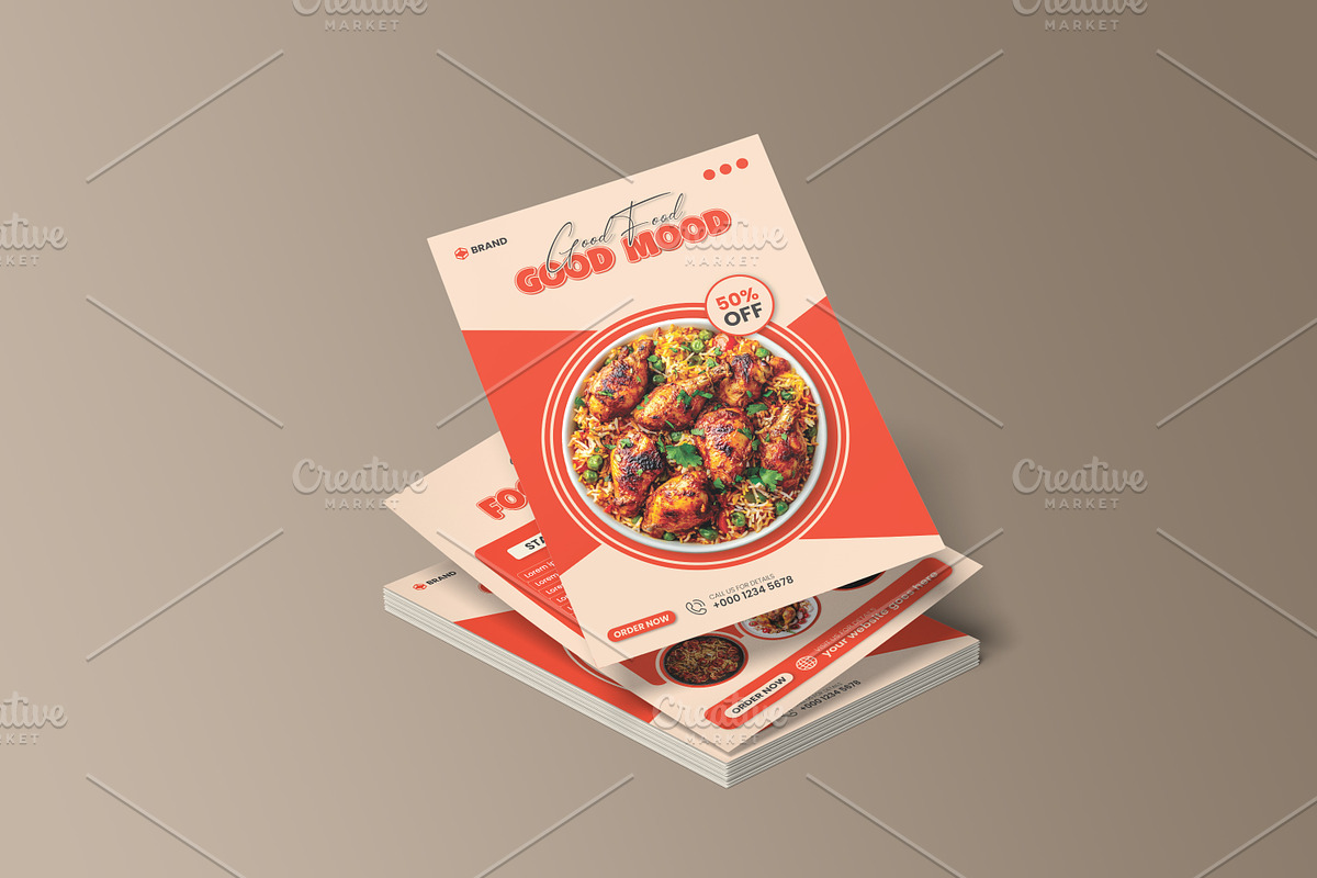 Restaurant Food Menu | Flyer Design, a Brochure Template by vectorlnk (Photo 4 of 5)