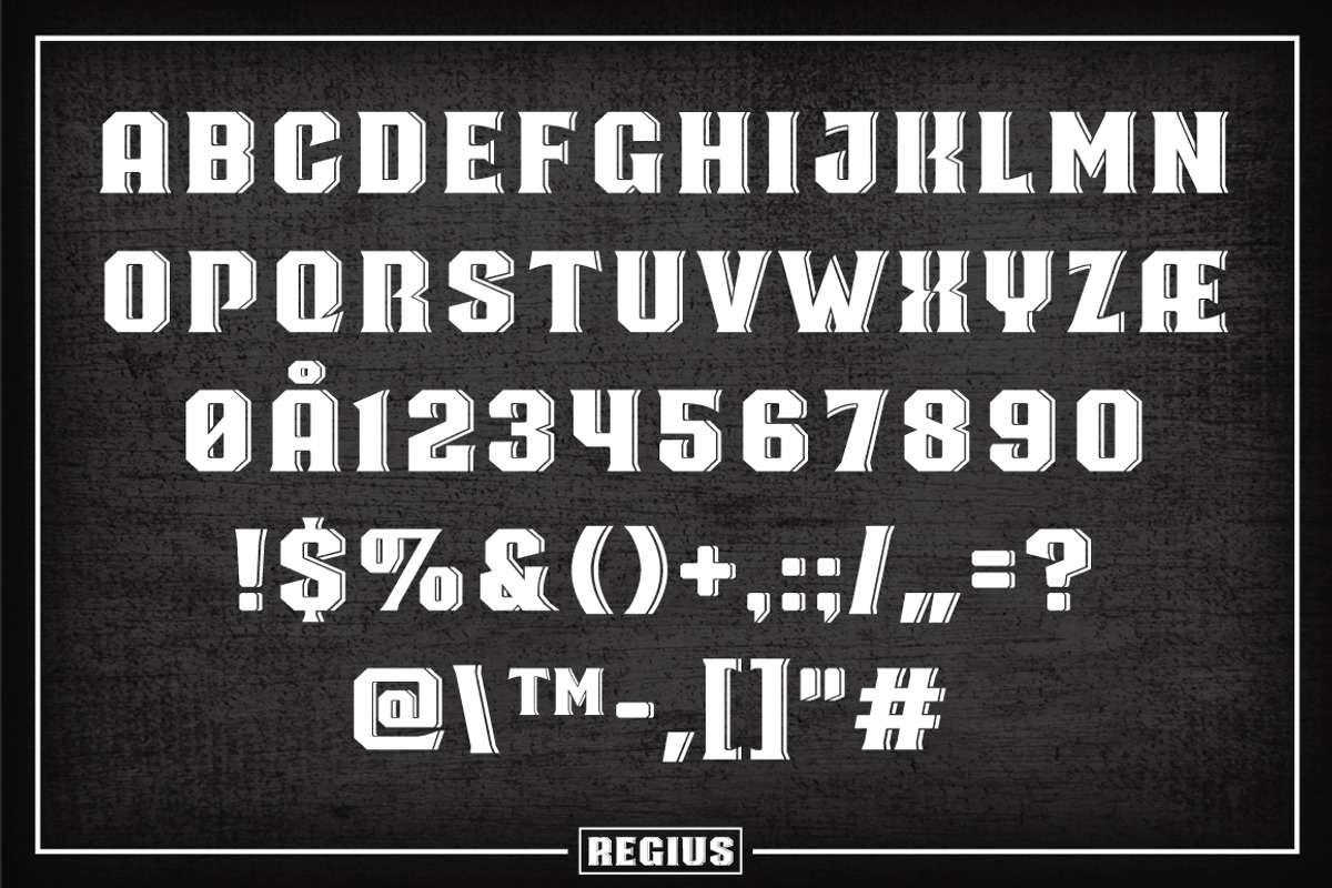 Regius Typeface preview 7
