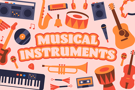 MUSICAL INSTRUMENTS ILLUSTRATIONS