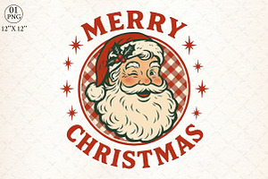 Merry Christmas Santa png, an Illustration by Libby Wishes