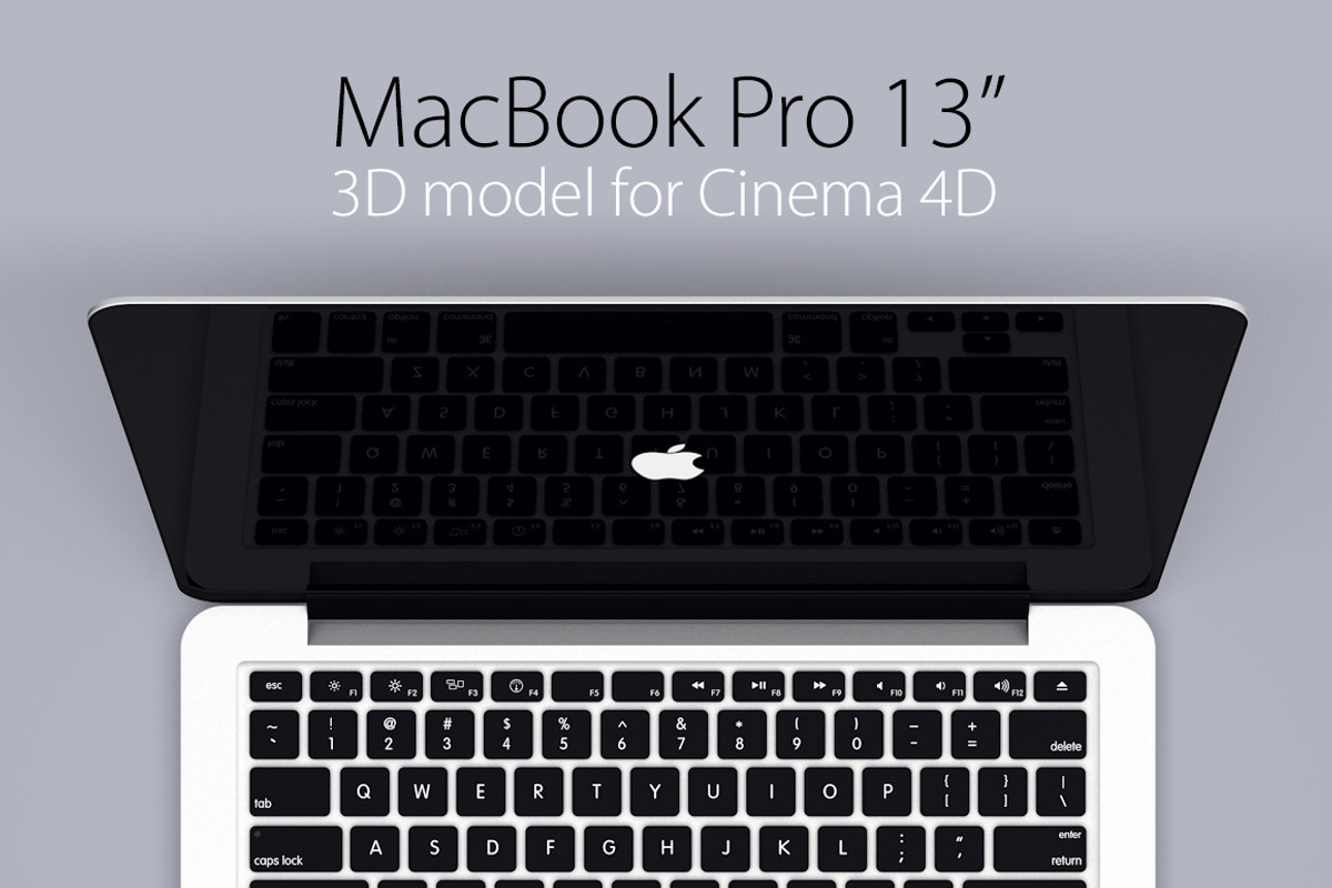 MacBook Pro 13 retina 3D model, an Object 3D Model by Jérémy Paul (Photo 1 of 5)