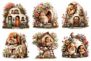 Easter Bunny House Clipart, an Illustration by Daily.Designs (Thumbnail 8 of 8)