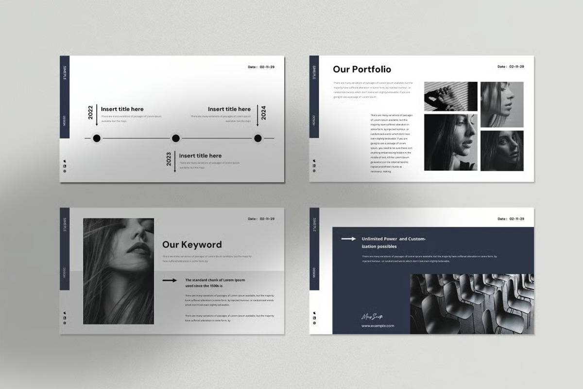 Minimal Keynote Presentation Template preview 4