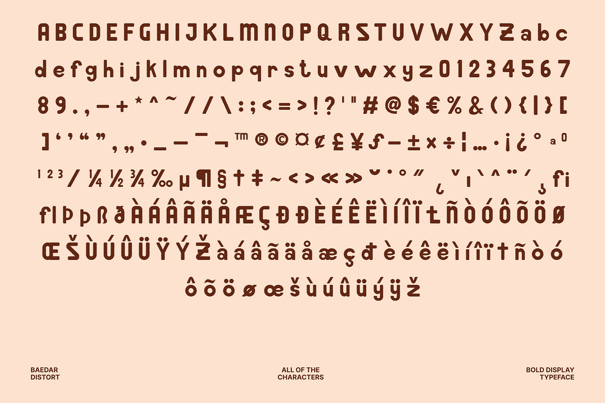 Baedar Distort, a Sans Serif Font by Craft Supply Co. (Photo 8 of 8)