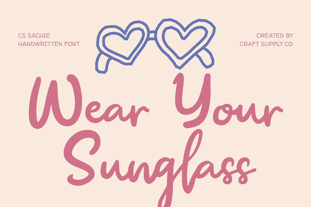 CS Sachie – Handwritten Script, a Script Font by Craft Supply Co. (Photo 4 of 8)