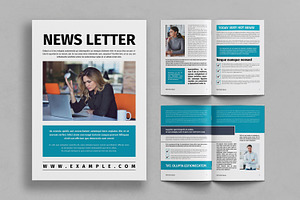 Corporate Newsletter Design Template, a Magazine Template by ContestDesign