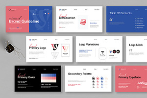 Brand Guideline Presentation Design, a Presentation Template by MightyDesign