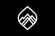 Simple Mountain Line Art Logo Design, a Branding & Logo Template by Buqancreative (Thumbnail 2 of 2)