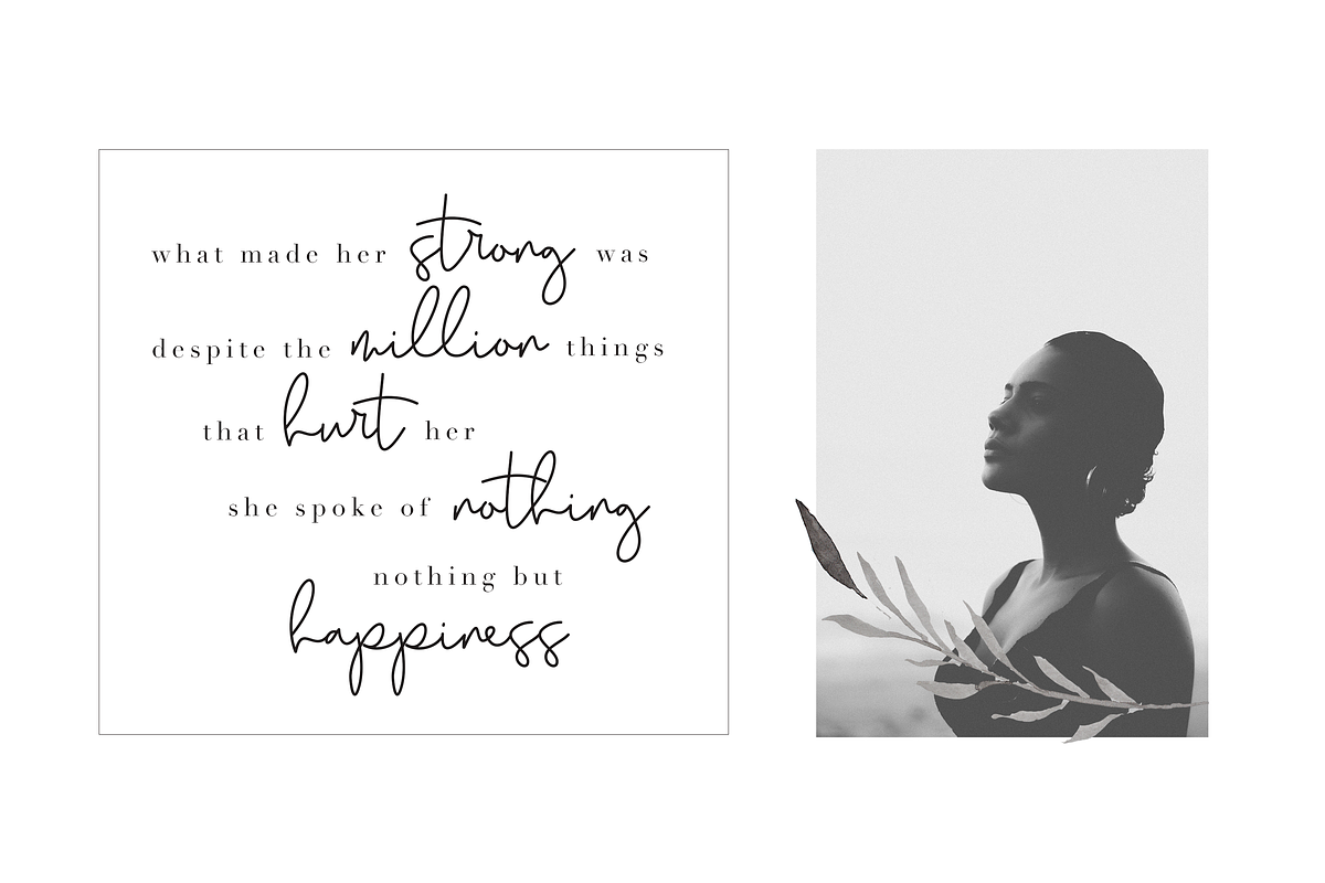 Earthy - A Handwritten Script Font preview 2