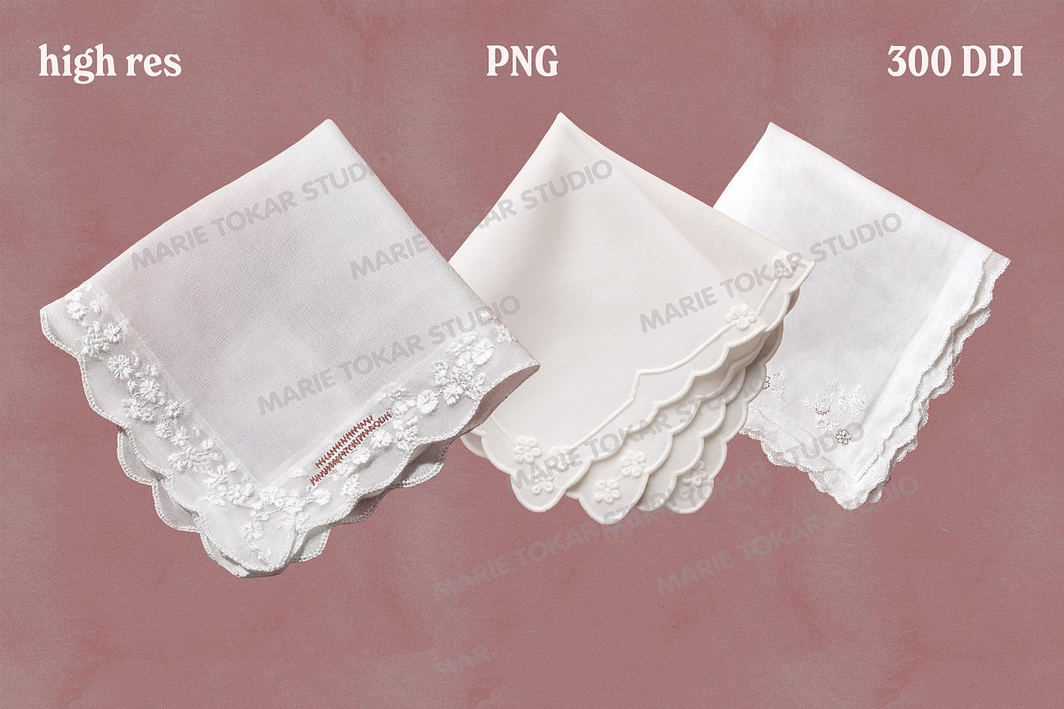 Vintage Fabric Doilies Bundle PNG, an Object Graphic by Marie T (Photo 10 of 24)