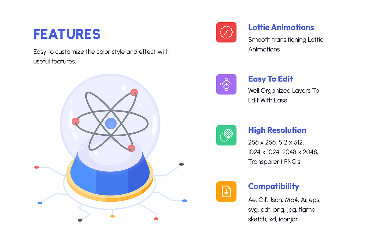 Animated Physics Icon Set, a Duotone Icon by Vectors Market (Photo 2 of 8)