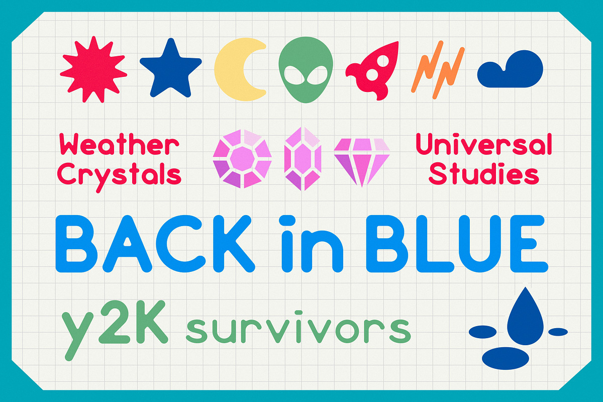 Obround | Y2K Sketchbook Sans, a Sans Serif Font by Artifact Bazaar (Photo 3 of 8)