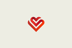 Heart Vector Line Logotype