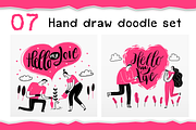 Hand Draw Couples in Love Doodle Set, a Person Illustration by Huza Studio (Thumbnail 8 of 8)