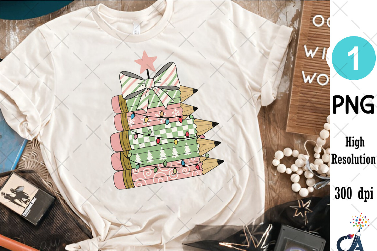 Christmas Teacher Custom Design Png, an Illustration by Creative Art (Photo 3 of 6)