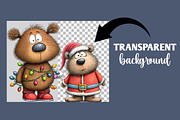 Christmas Teddy bear clipart, an Illustration by Designworld (Thumbnail 2 of 5)