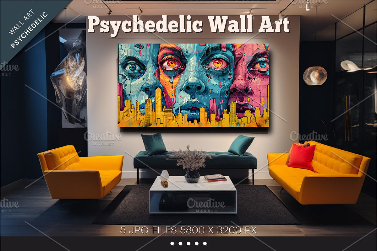 Big bundle of psychedelic background, a Decorative Illustration by KENO Mascots (Photo 11 of 12)