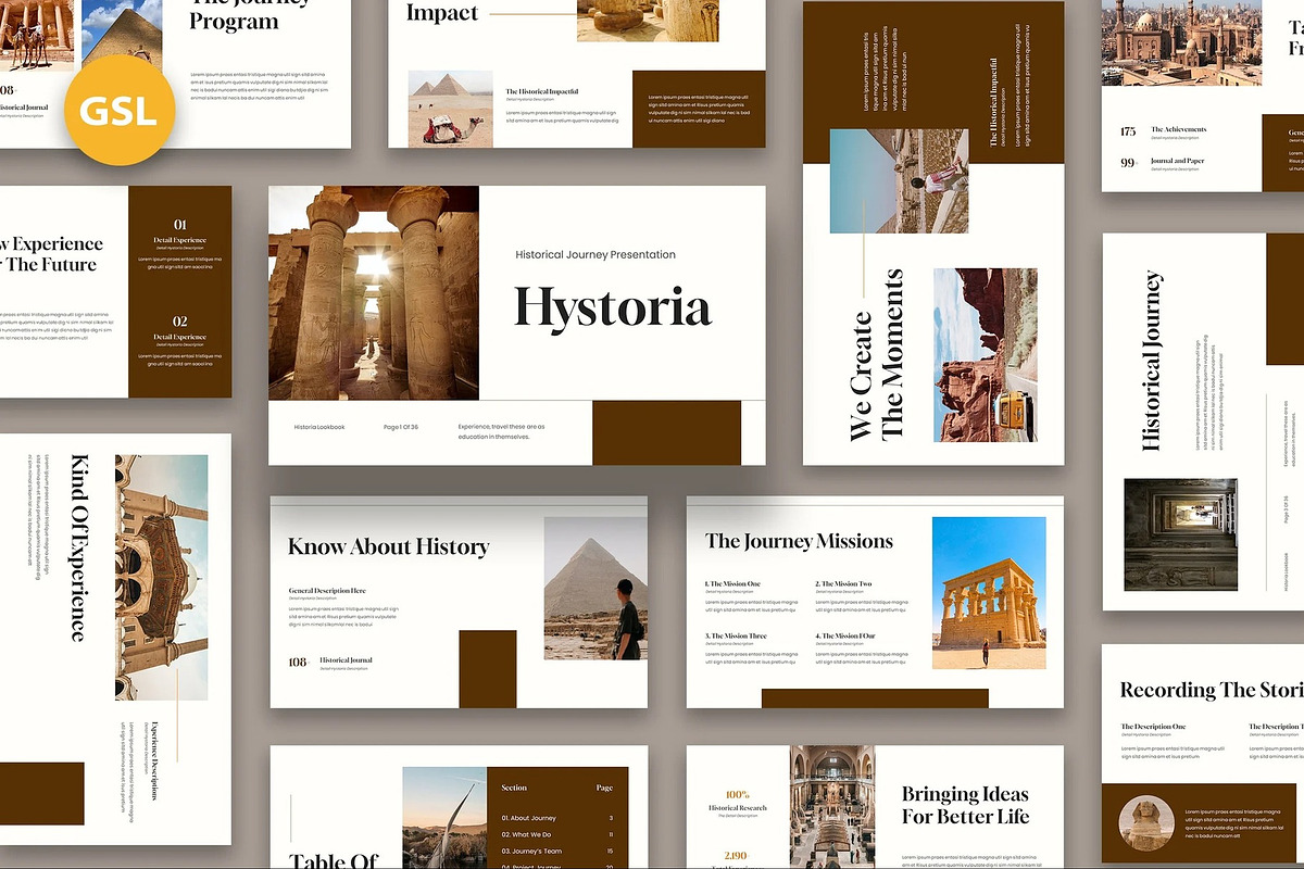 Hystoria  Historical Journey GSlides, a Presentation Template by Fit-tee (Photo 1 of 5)