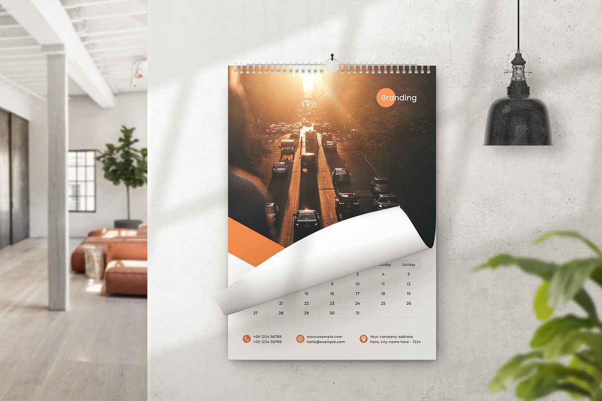 Wall Calendar 2025, a Marketing Template by DesignOriel (Photo 7 of 7)