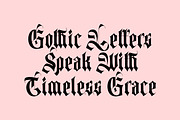 Monastic - Vintage Gothic Font, a Blackletter Font by Imoodev (Thumbnail 3 of 5)